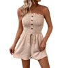 Women's European and American strapless jumpsuit shorts